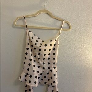 Polka Dot Spaghetti Strap Top